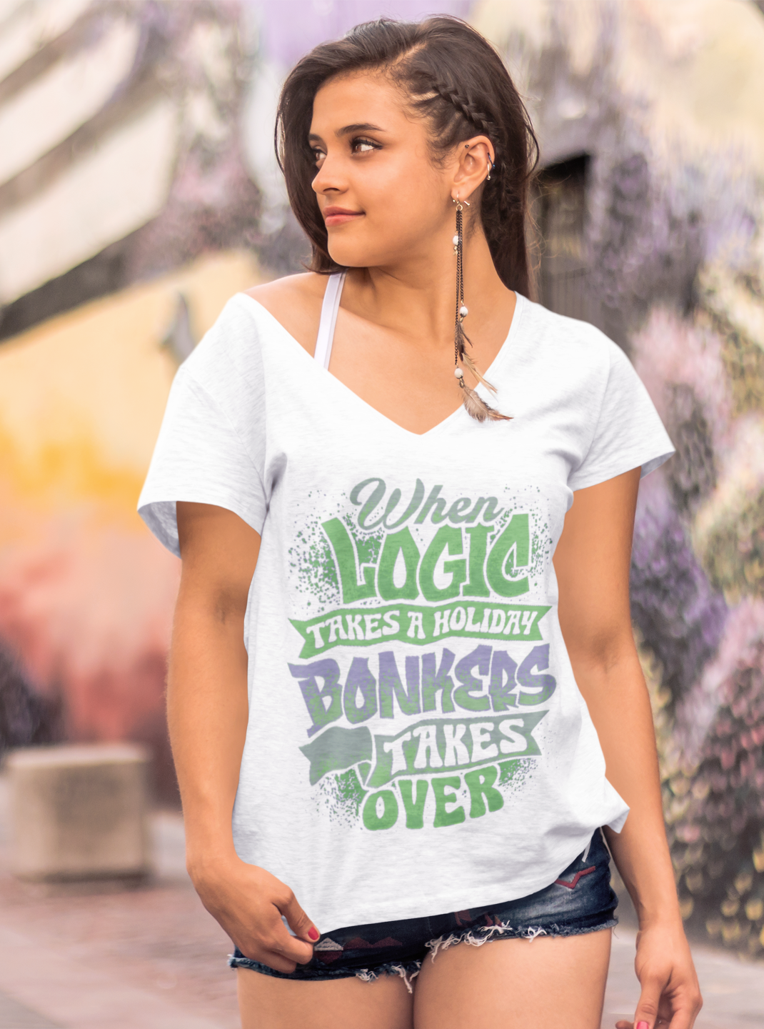 Bonkers Takes Over | Slogans, Sayings | Funny Quotes T-Shirt