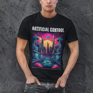 GEF6560_Artificial_control_AI_generated_artwork_t-shirt