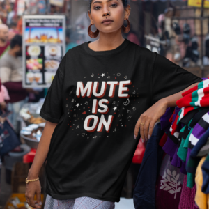 Hilarious Social Silence Tee: 'Mute Is On' | Quotes & Slogans